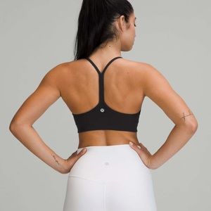 lululemon Flow Y Wrap Front High Neck Bra Black Size 6 NEW WITH TAGS NWT C/D cup